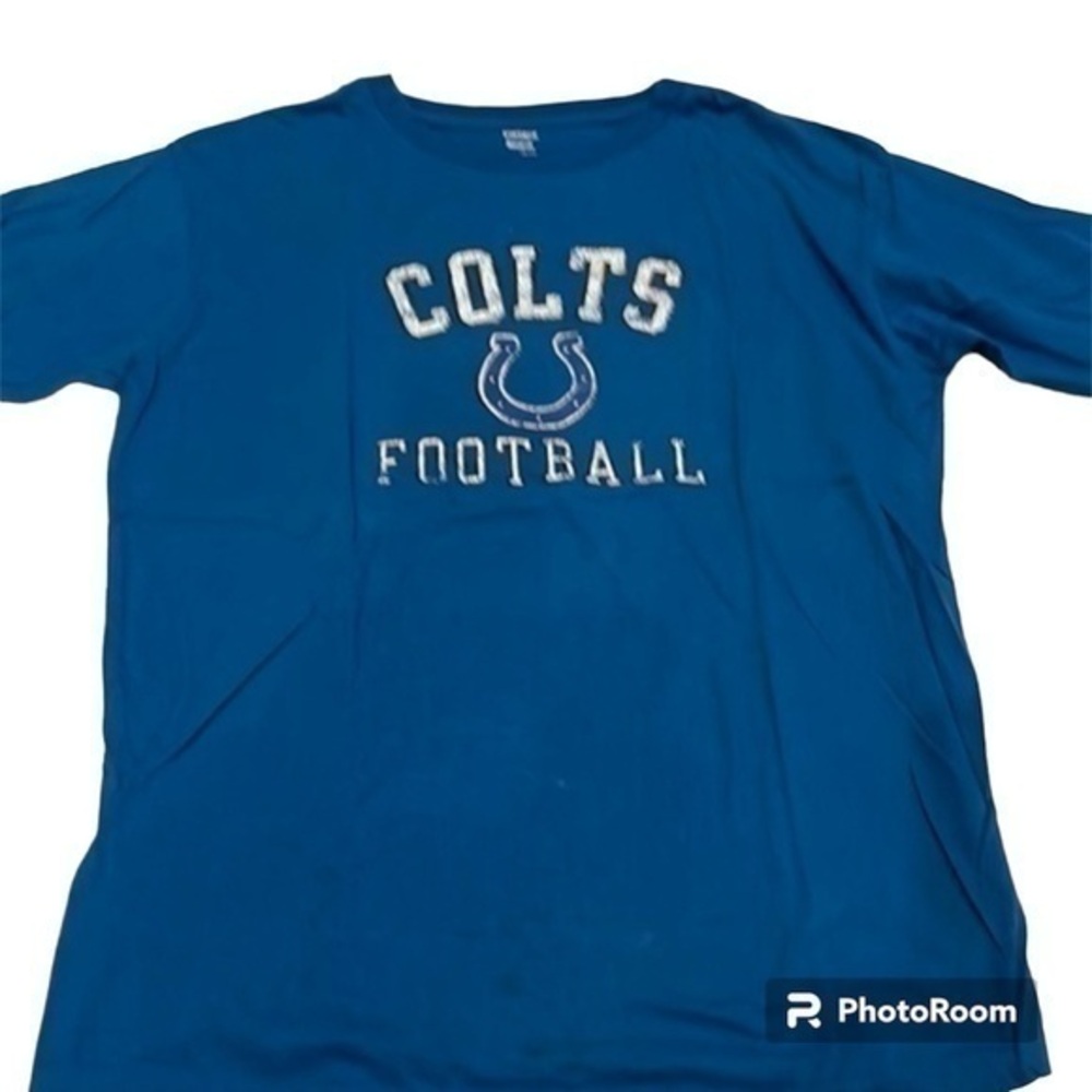 REEBOK Youth Blue Indianapolis Colts Short Sleeve Tee Shirt Size XL (18-20)